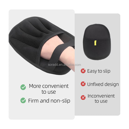 🖐️ Five-Finger Reusable Plastic Lint Roller – Pet Hair & Carpet Remover