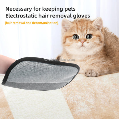 🖐️ Five-Finger Reusable Plastic Lint Roller – Pet Hair & Carpet Remover